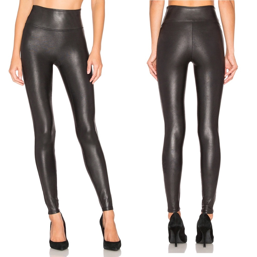 Spanx faux leather leggings size small
